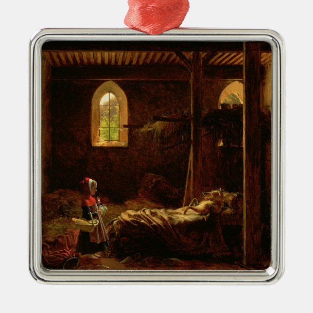 Little Red Riding Hood, c.1820 Metal Tree Decoration (Front)