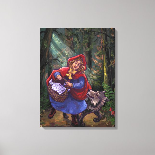 Little Red Riding Hood Canvas Print (Front)