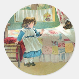 Little Red Riding Hood Classic Round Sticker