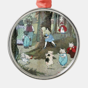 Little Red Riding Hood: End Pages Metal Tree Decoration