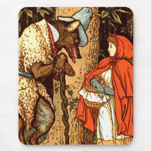 Little Red Riding Hood Fantasy Fairy Tale Mouse Mat