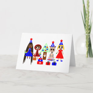 Little Red Riding Hood Fourth of July Card