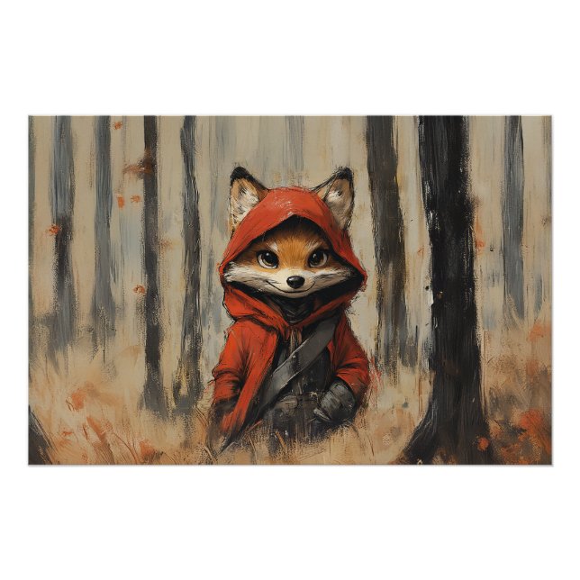  Little Red Riding Hood Fox  Poster (Front)