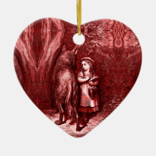 Little Red Riding Hood - Grimm Ceramic Tree Decoration