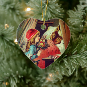 Little Red Riding Hood - Grimm Ceramic Tree Decoration