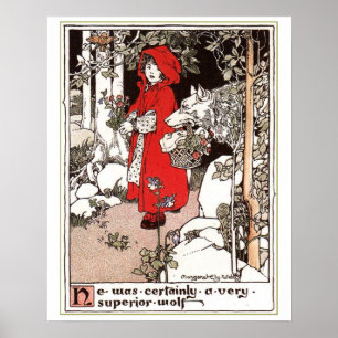 Little Red Riding Hood  Margaret Ely Webb  Poster
