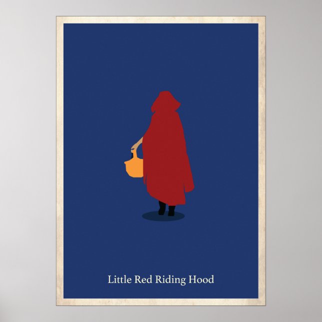 Little Red Riding Hood Minimalist Poster (Front)