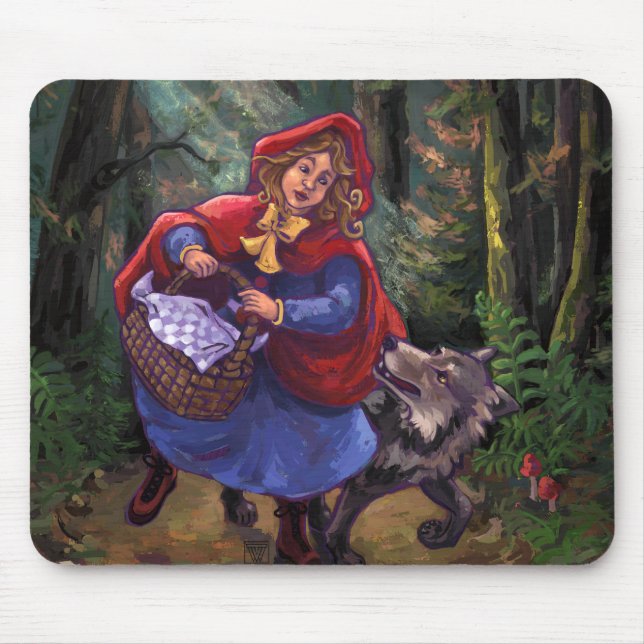 Little Red Riding Hood Mouse Mat (Front)