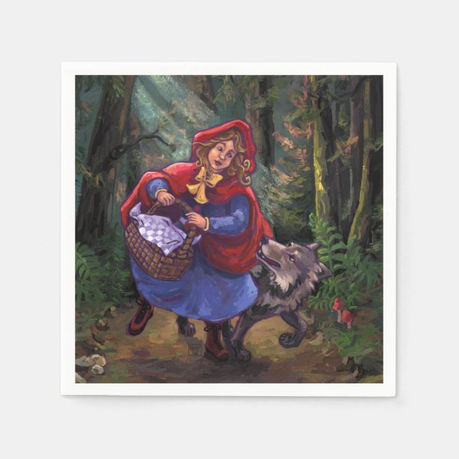 Little Red Riding Hood Napkin (Front)