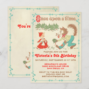 Little Red Riding Hood Party Invitations