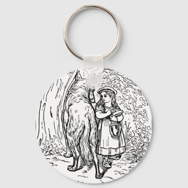 little-red-riding-hood-pictures-1 key ring (Front)