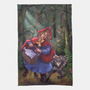 Little Red Riding Hood Tea Towel
