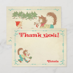 Little Red Riding Hood Thank You Note Invitation