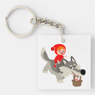 Little Red Riding Hood & The Wolf Acrylic Keychain