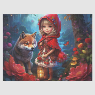 Little Red Riding Hood & The Wolf Decoupage Tissue Paper