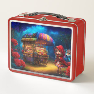 Little Red Riding Hood & The Wolf Metal Lunch Box