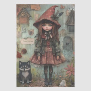 Little Red Riding Hood Themed Decoupage Tissue Paper