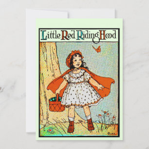 Little Red Riding Hood Vintage Cute Invitation
