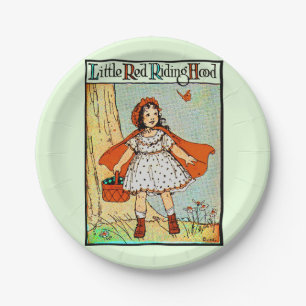 Little Red Riding Hood Vintage Cute Paper Plate