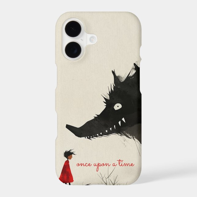 Little Red Riding Hoos & the Evil Wolf iPhone Case (Back)