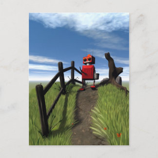 Little Red Robot Postcard