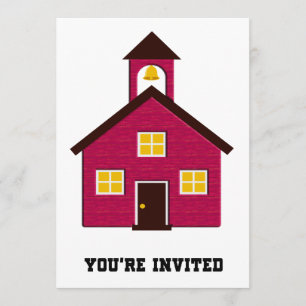 Little Red Schoolhouse Invited Invitation