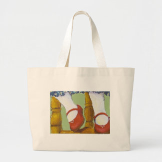 Little Red Shoes Large Tote Bag
