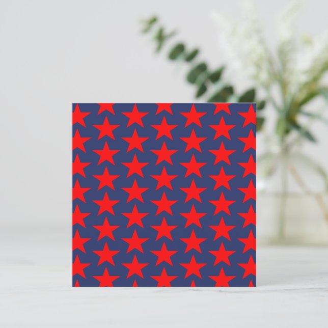 Little Red Stars Pattern (Standing Front)