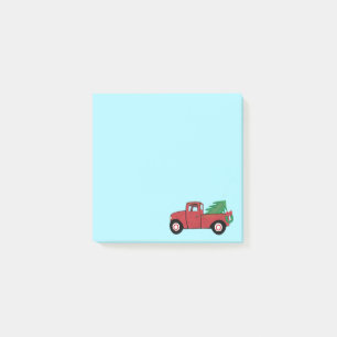 Little Red Truck Christmas Tree Post-it Notes