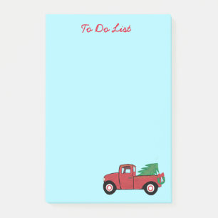 Little Red Truck Christmas Tree Post-it Notes
