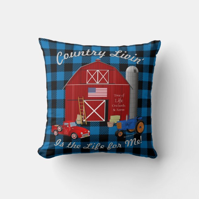 Little Red Truck Country Livin' Cushion (Front)