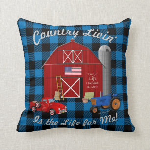 Little Red Truck Country Livin' Cushion