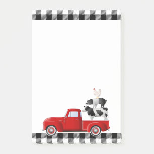 Little Red Truck Farm Animal Stack Post-it Notes