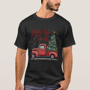 Little Red Truck Hauling A Christmas Tree Family M T-Shirt