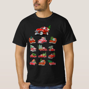 Little Red Truck hauling a Christmas Tree T-Shirt