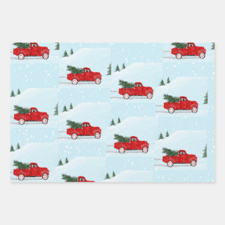 Little Red Truck lovers gift wrap