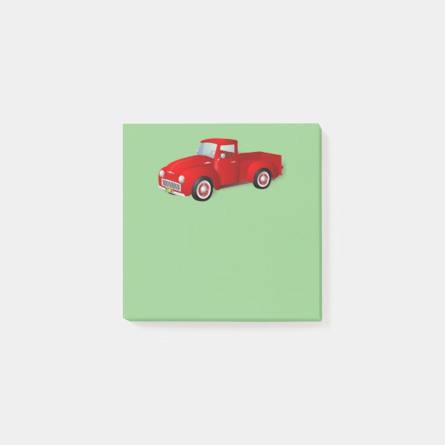 Little Red Truck Post-it Notes (Front)