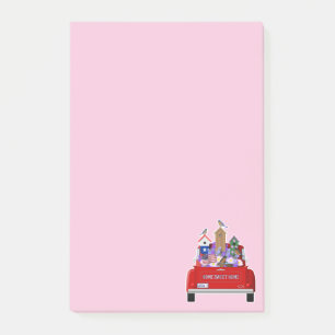 Little Red Truck Spring Post-it Notes