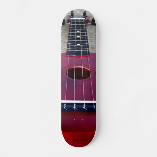 Little Red Ukulele Skateboard (Front)