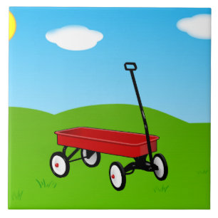 Little Red Wagon  Tile