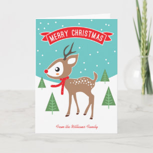 Little Reindeer Christmas Card