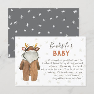 Little Reindeer Christmas Winter Books for Baby Invitation