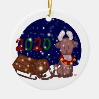 Little reindeer ornament