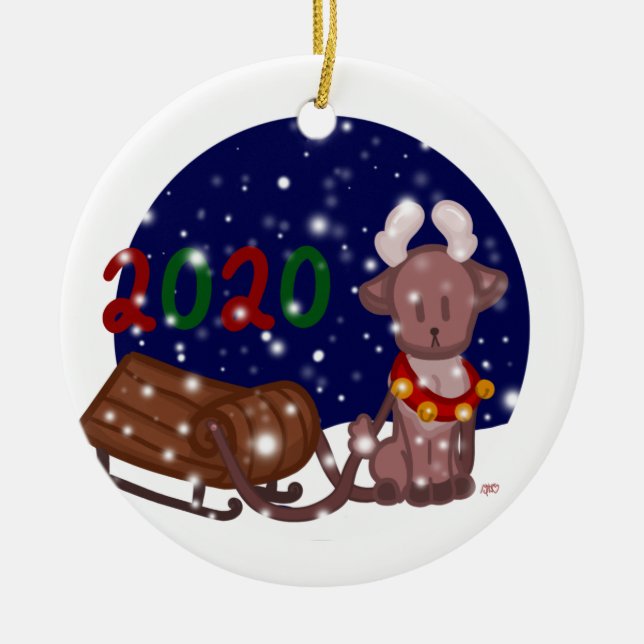 Little reindeer ornament (Front)