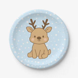 Little Reindeer Paper Plate