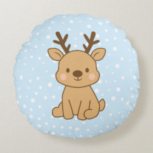 Little Reindeer Round Cushion