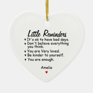 Little Reminders Ornament,You are enough Christmas Ceramic Tree Decoration