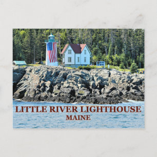 Little River Lighthouse, Maine Postcard