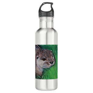 Little River Otter Painting 710 Ml Water Bottle
