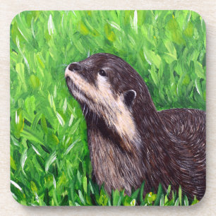 Little River Otter Painting Coaster